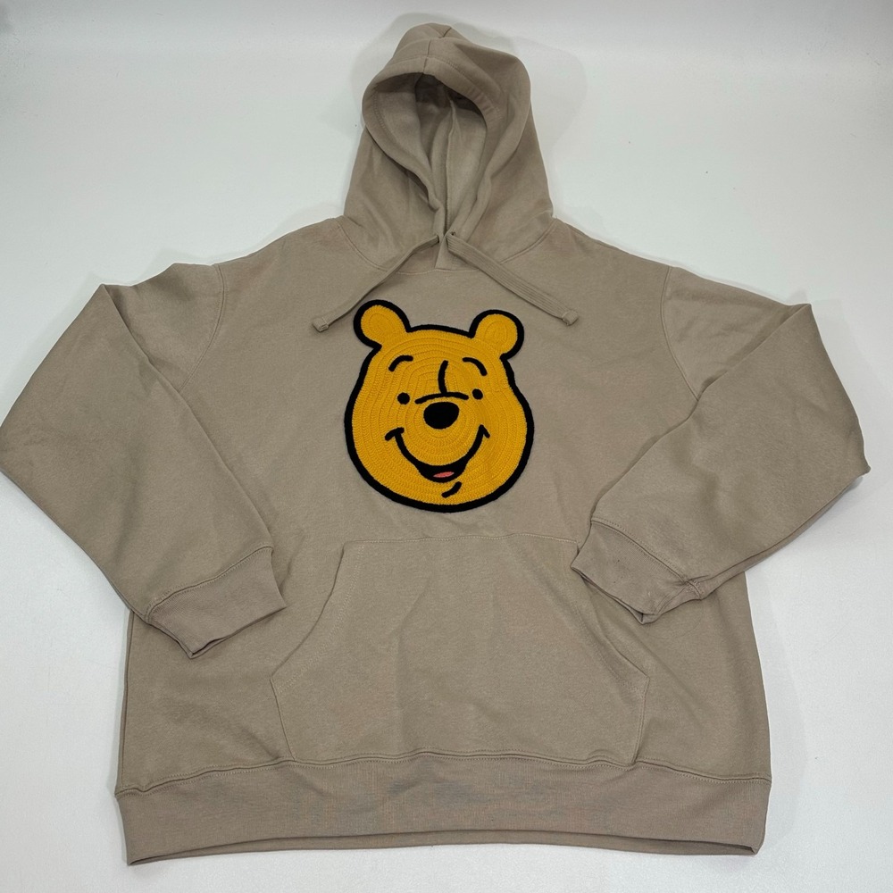 Disney Winnie The Pooh Women's Hoodie Embroidered Pullover Size XL